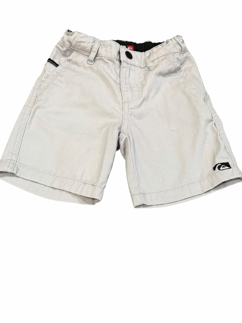 Quiksilver, Light Gray Boy’s Everyday Flat Front Shorts, Size 2/2T